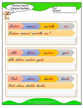 d sesi Grubu Çalışma Sayfaları